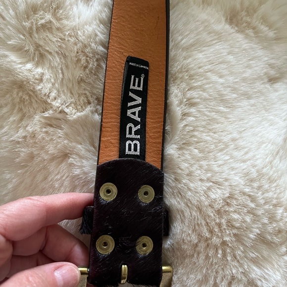 Ladies Brave burgundy leather belt - Picture 9 of 15